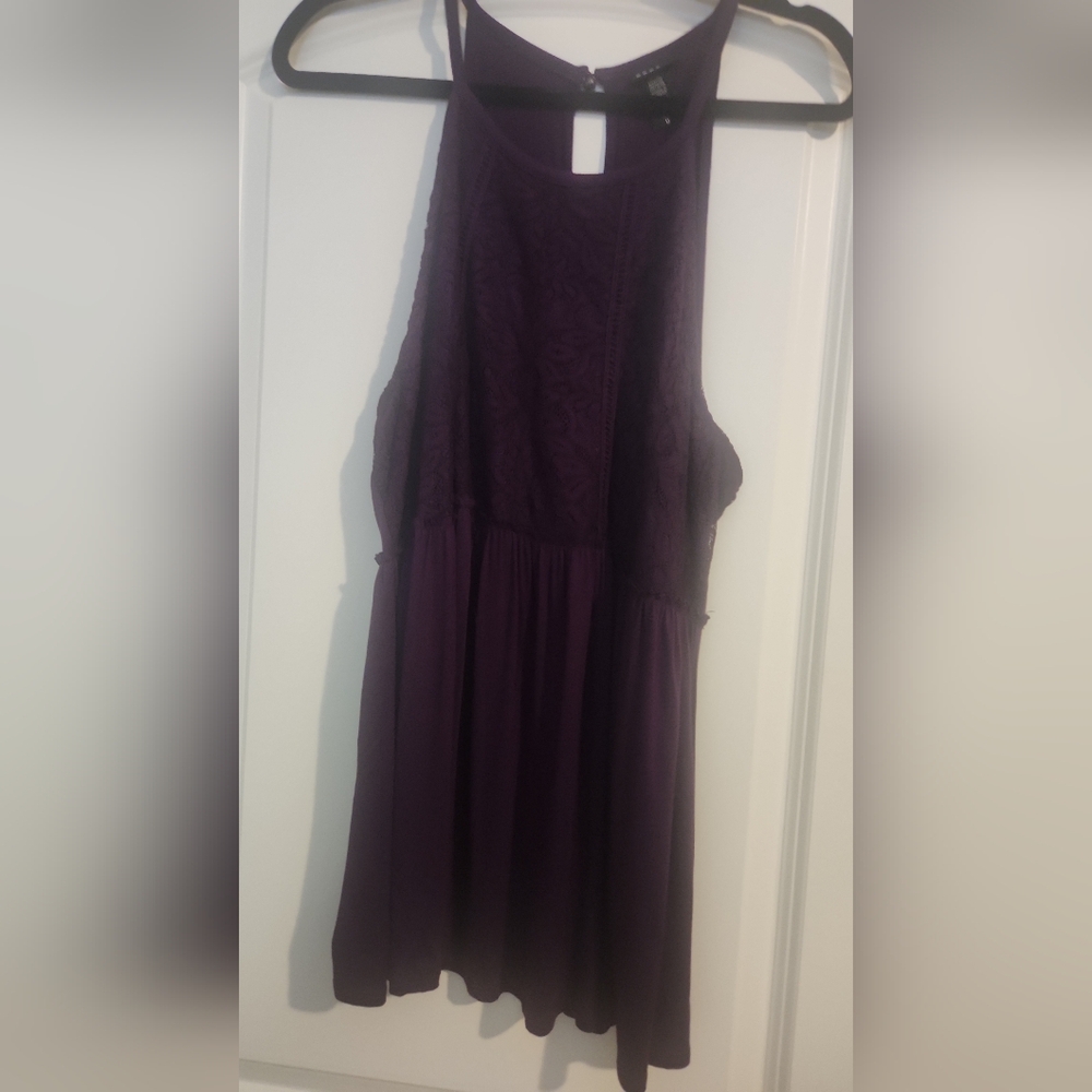 Torrid Purple Dolman Sleeve A-line Crop Top for Prom